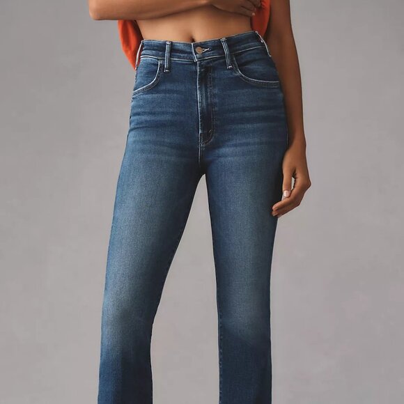 MOTHER The Hustler High-Rise Ankle-Fray Jeans In GRASPING AT STRAWS - Picture 3 of 7